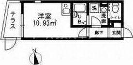 ビレッタ葛西(ワンルーム/2階)の間取り写真