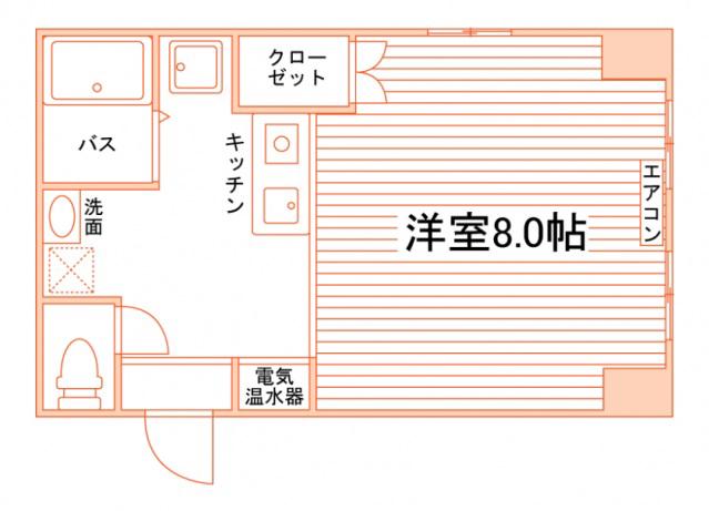 槇島センタービル(1K/5階)の間取り写真