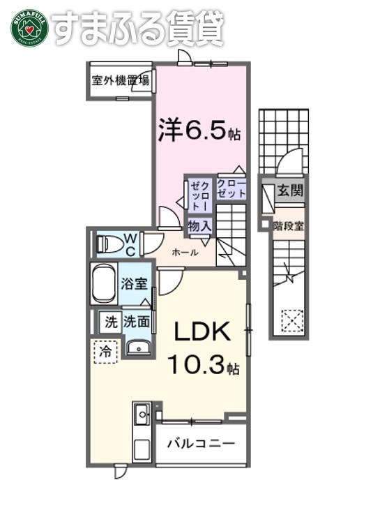 ネーベン パーク 7182(1LDK/2階)の間取り写真