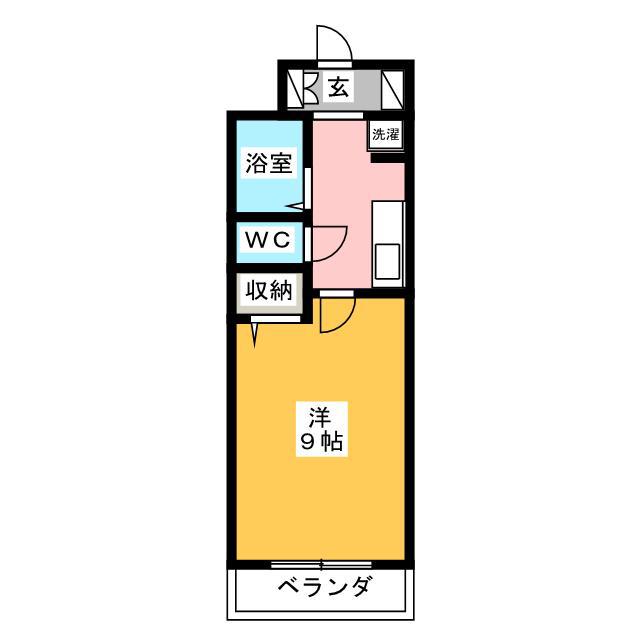 クラリスハイム(1K/3階)の間取り写真