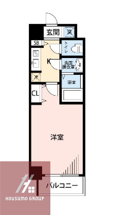 W-STYLE新大阪(1K/10階)の間取り写真