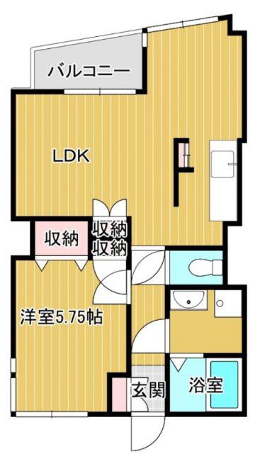 リバティープラザ柏町(1LDK/5階)の間取り写真