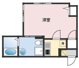 リアル久里浜パークテラス(1K/2階)の間取り写真