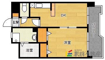 Y・Sマンション壱番館(1DK/2階)の間取り写真