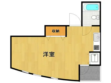 キューブ東武庫之荘1(ワンルーム/3階)の間取り写真