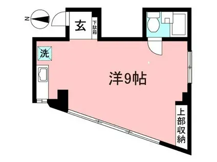 メゾン経堂(ワンルーム/1階)の間取り写真