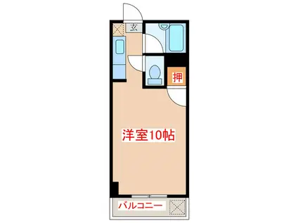 ABITARE TANIYAMA(ワンルーム/1階)の間取り写真