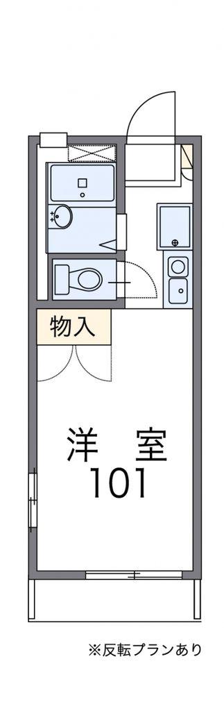 レオパレスパル(1K/2階)の間取り写真
