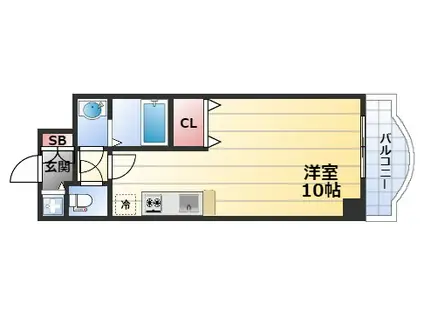 ノルデンタワー新大阪アネックス(ワンルーム/3階)の間取り写真