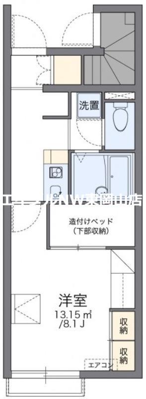 レオパレス瀬戸内(1K/1階)の間取り写真