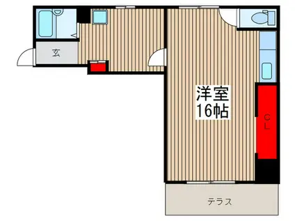 コーポ関根(ワンルーム/1階)の間取り写真