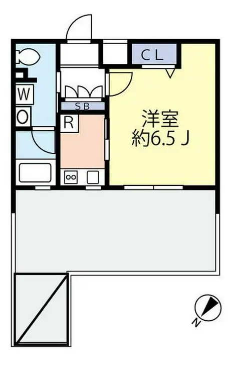 スカイコートパレス大田鵜の木 5階階 間取り