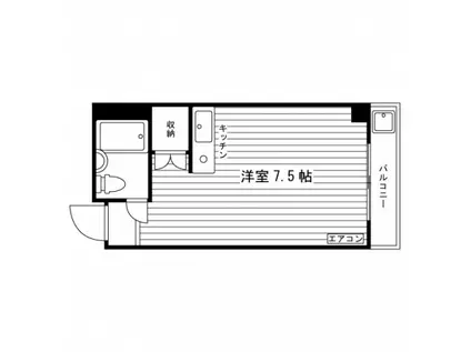 高相マンション(ワンルーム/3階)の間取り写真