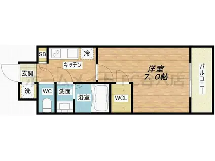 エスリード難波 THE FIRST(1K/5階)の間取り写真