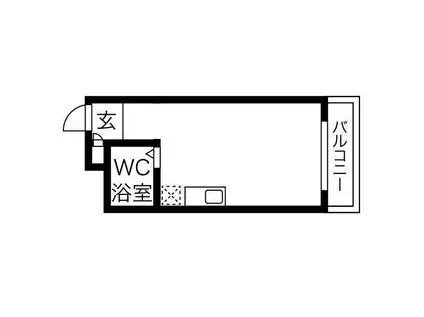 メゾン・アン・ブラン(ワンルーム/3階)の間取り写真