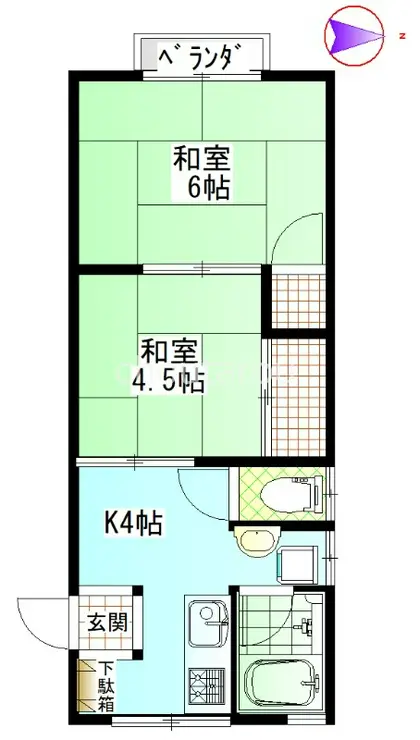 三千ハイツ 2階階 間取り