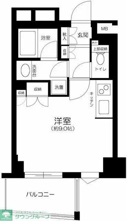 ドルフ後楽園ステーションフロント 9階階 間取り