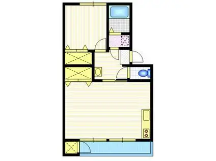 サン・リバティ(1LDK/1階)の間取り写真