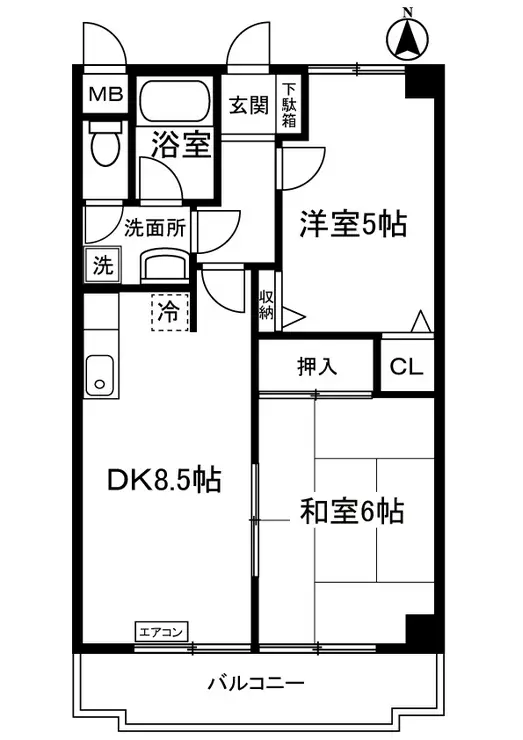 ルミエール日吉 4階階 間取り