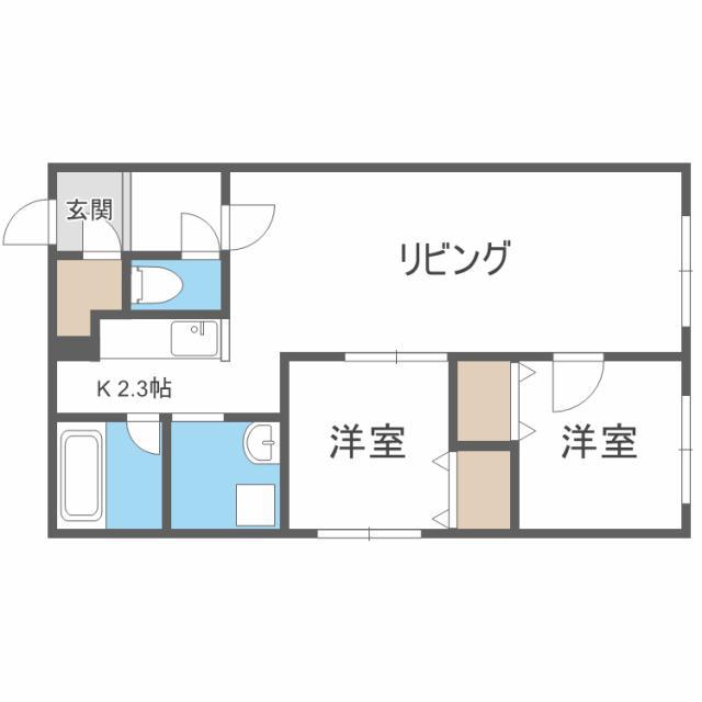 CASSINA N21 カッシーナN21(2LDK/4階)の間取り写真