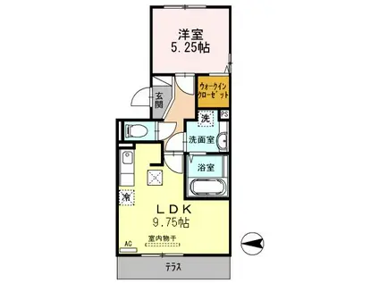 リーベンバウム(1LDK/1階)の間取り写真
