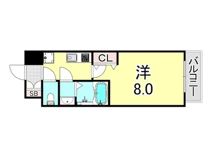 LIVIAZ KOBE SOLEIL(1K/3階)の間取り写真