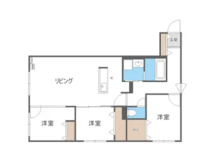 SILENT HILLS(3LDK/1階)の間取り写真