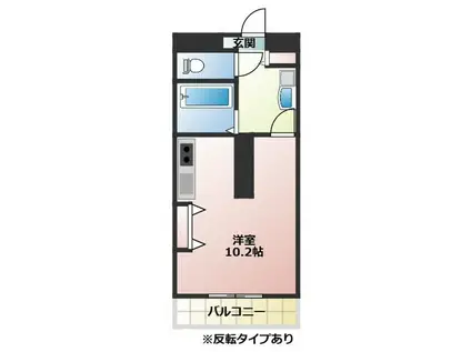 WOHNUNGK(ワンルーム/8階)の間取り写真