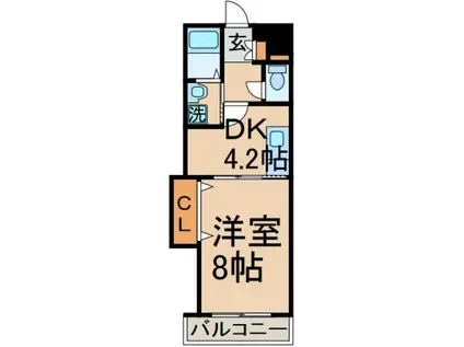 ソフィアコート(1DK/4階)の間取り写真