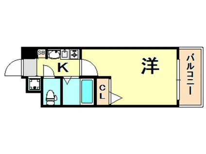 エステムコート三宮山手IIソアーレ(1K/15階)の間取り写真