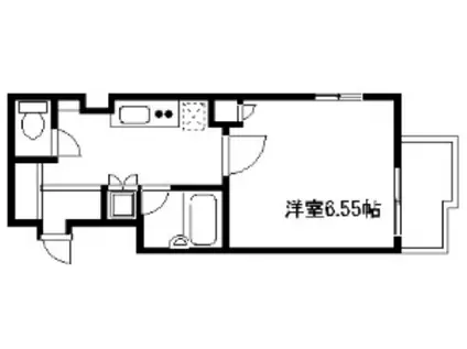 プレール東神田(1K/10階)の間取り写真
