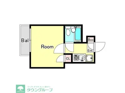 ガーデンスクエア国立(1K/3階)の間取り写真