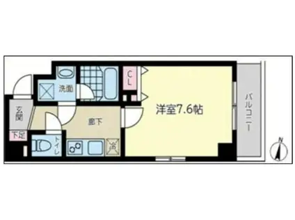 ジェイステージ西大島(1K/5階)の間取り写真