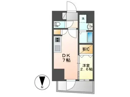 エステムコート名古屋上前津(1DK/11階)の間取り写真