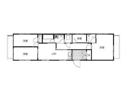 サン田端(4LDK/8階)の間取り写真