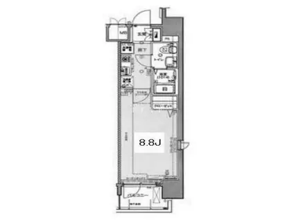 フィース蔵前(1K/10階)の間取り写真