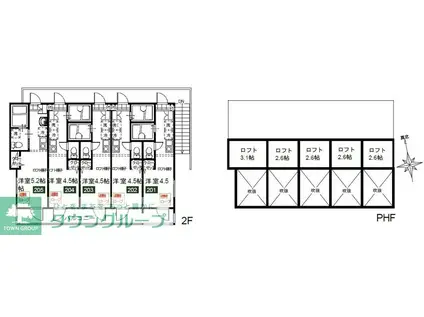 MELDIA生田II(ワンルーム/2階)の間取り写真