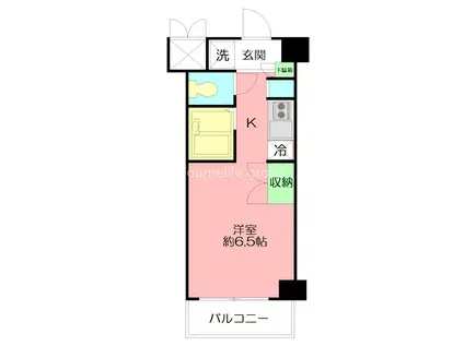 ラグゼナ本厚木(ワンルーム/2階)の間取り写真