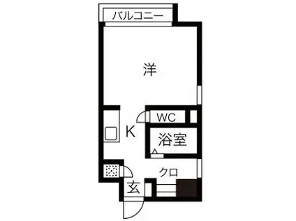 プリマヴェール名駅 ノルテ(1K/8階)の間取り写真