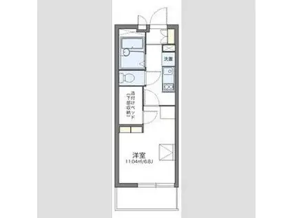 レオパレスエクセル御幣島(1K/2階)の間取り写真