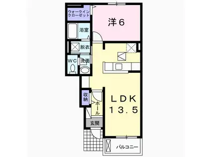 シャルマン・Y(1LDK/1階)の間取り写真