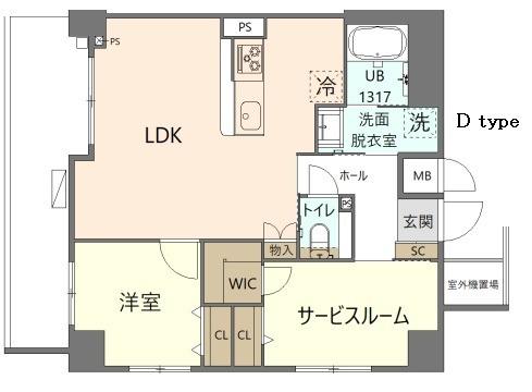 KOHA錦糸町(1SLDK/6階)の間取り写真