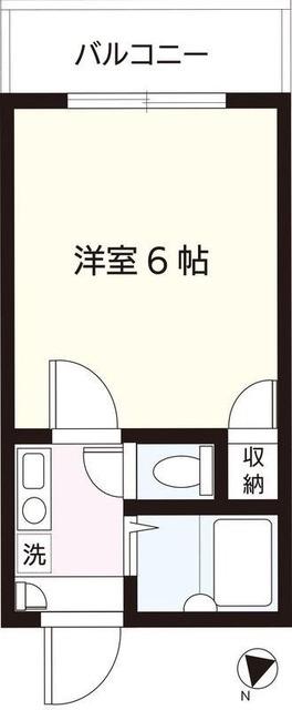セントリバーハイム(1K/1階)の間取り写真