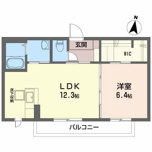 シャーメゾン マルシュ(1LDK/1階)の間取り写真