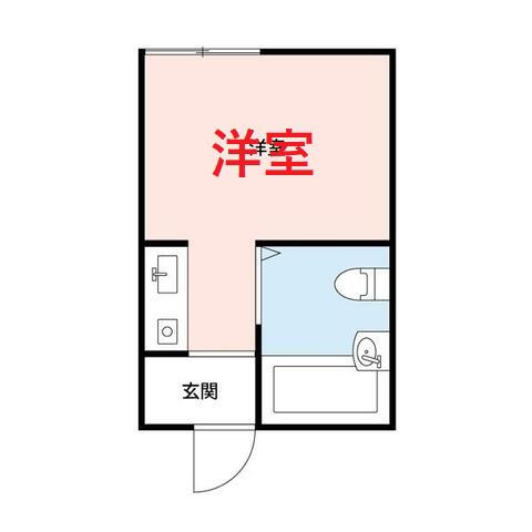 ポルシェ蒲田本町(ワンルーム/2階)の間取り写真