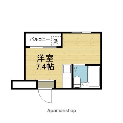 メルヘン新今里(ワンルーム/4階)の間取り写真