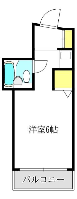 レクシア長柄(ワンルーム/4階)の間取り写真