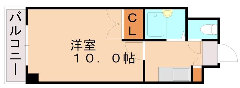 ロイヤルリージェント(1K/11階)の間取り写真
