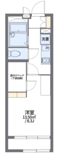 レオパレスフォーブル21A(1K/1階)の間取り写真