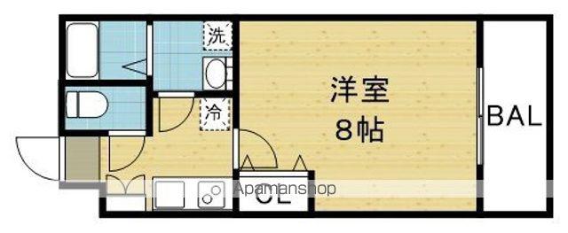 リヴィアス大阪イースト(1K/5階)の間取り写真